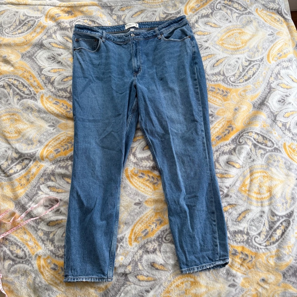 Abercrombie & Fitch the skinny high rise curve love jeans size 18L
